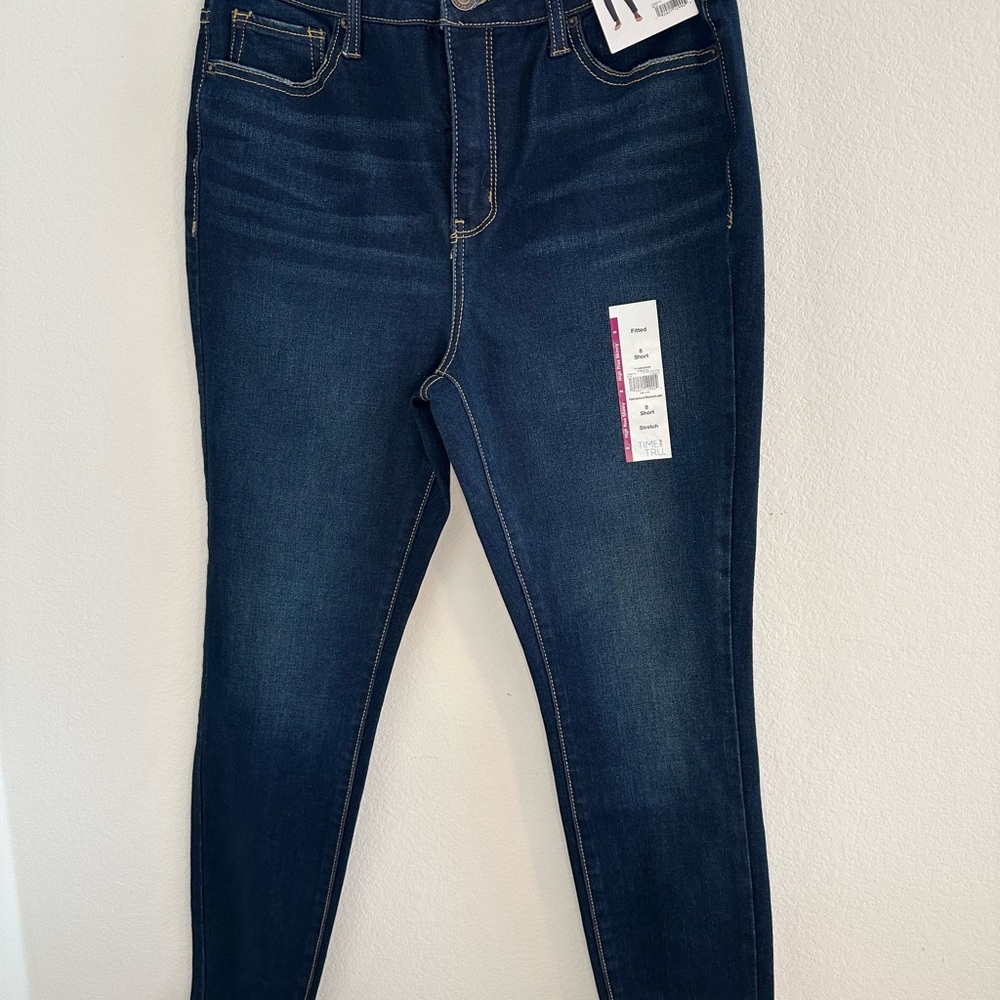 Time and Tru Navy High Rise Skinny Jeans